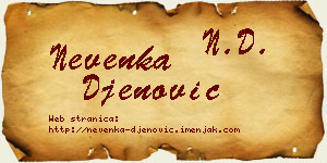 Nevenka Đenović vizit kartica